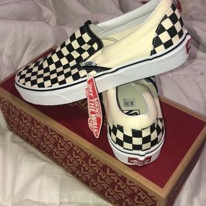 black and white checkered vans!